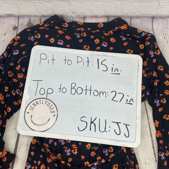 Free People L’Amour Printed Romper Black Long Sleeve Size 0 - Picture 9 of 9